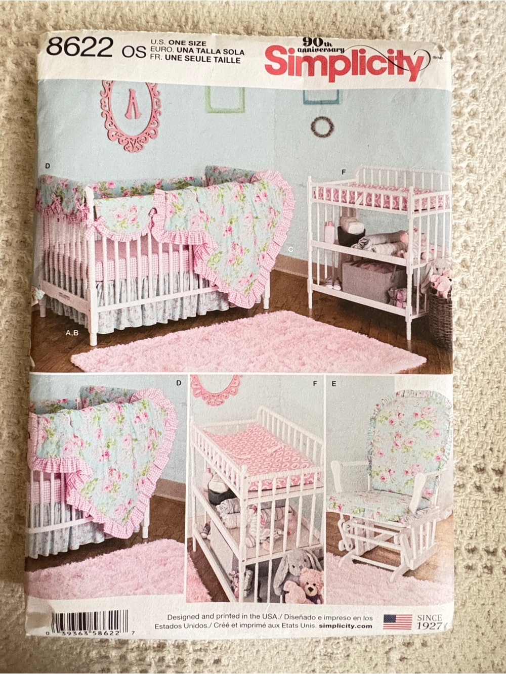 Simplicity Pattern 8622 for Baby Nursery Decor